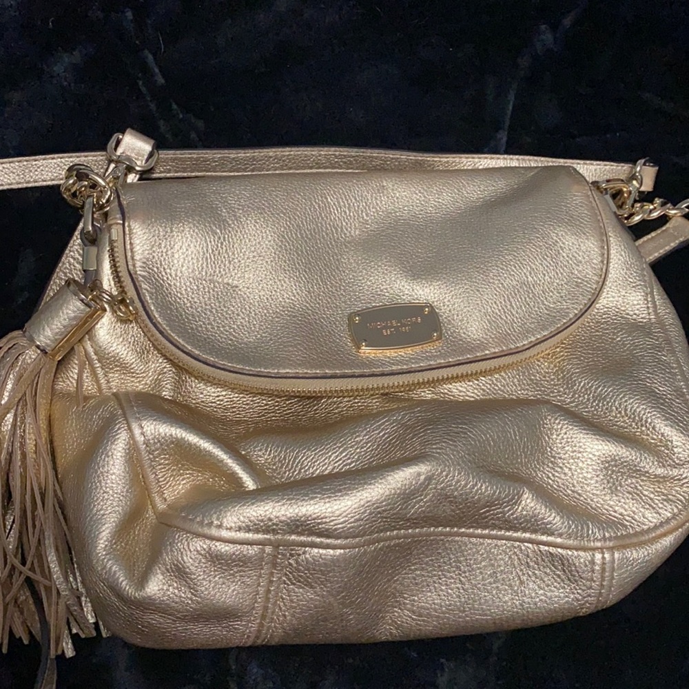 Gold Michael Kors crossbody